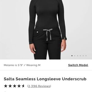 Figs Salta Seamless Longsleeve Underscrub top